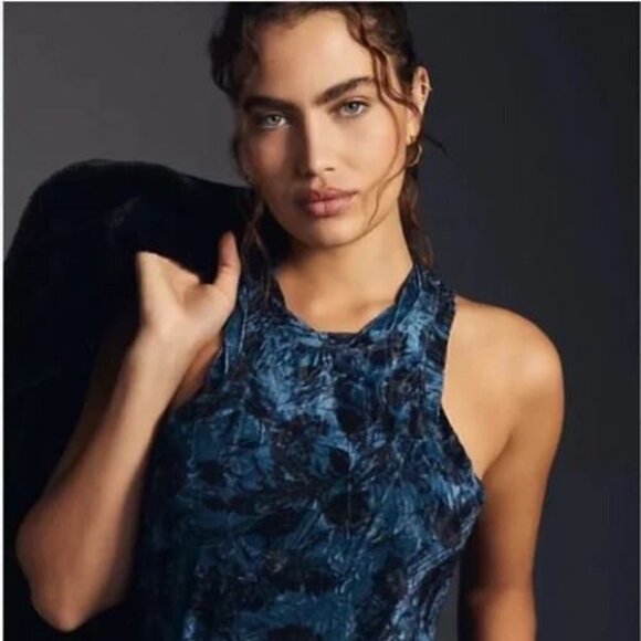 NWT Pilcro Velveteen Racerback Tank Size Medium - Picture 2 of 14